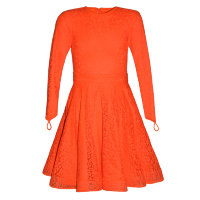 Платье-костюм рейтинг (Юбка+боди) Яр.оранжевый